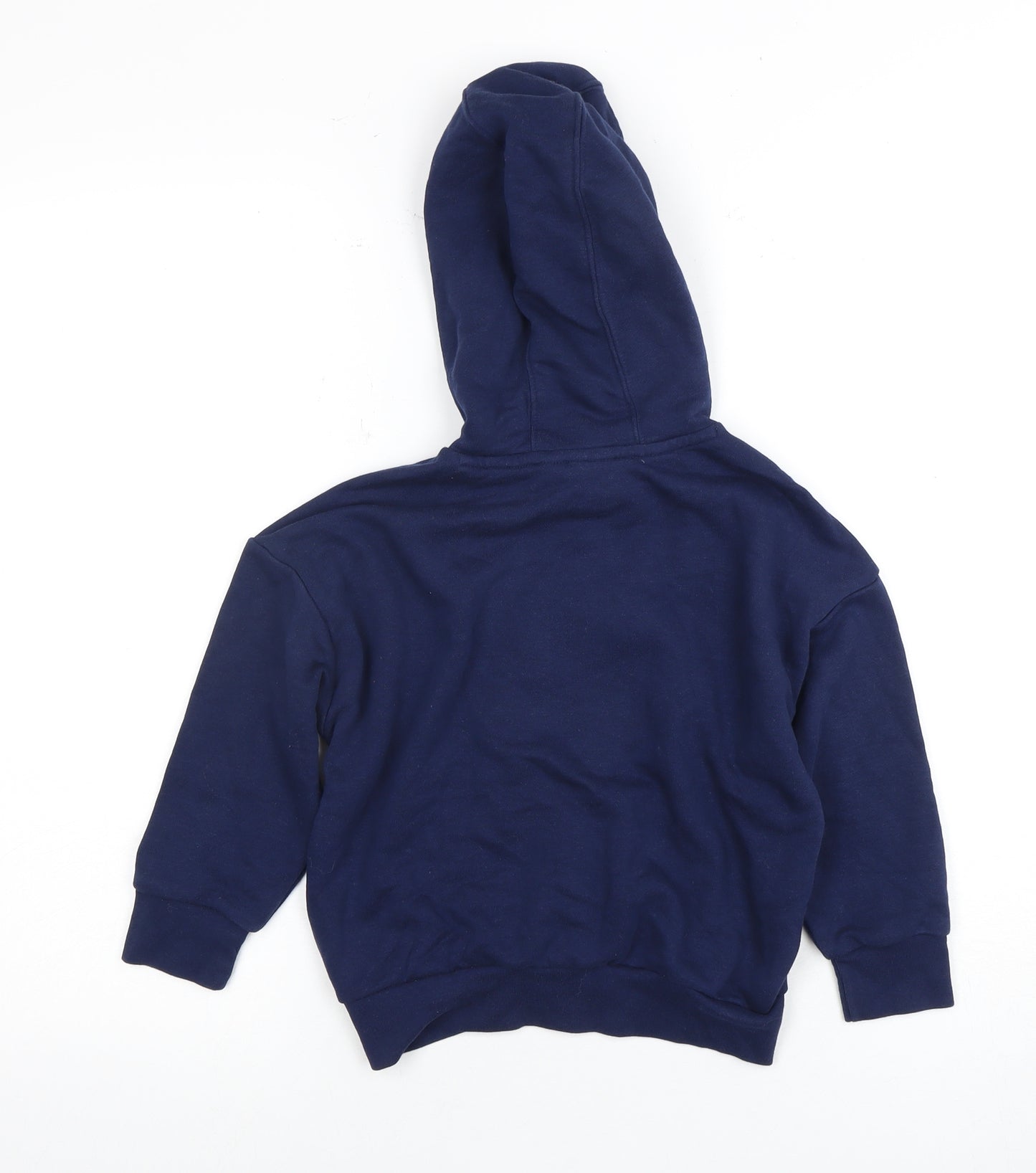 Adidas Boys Blue Pullover Hoodie, 3-4 Years, Logo, Comfy Casual