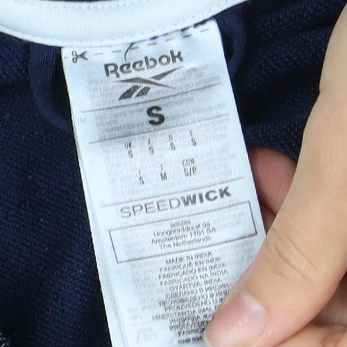 Reebok Men's Blue Full Zip Sweatshirt, Size S