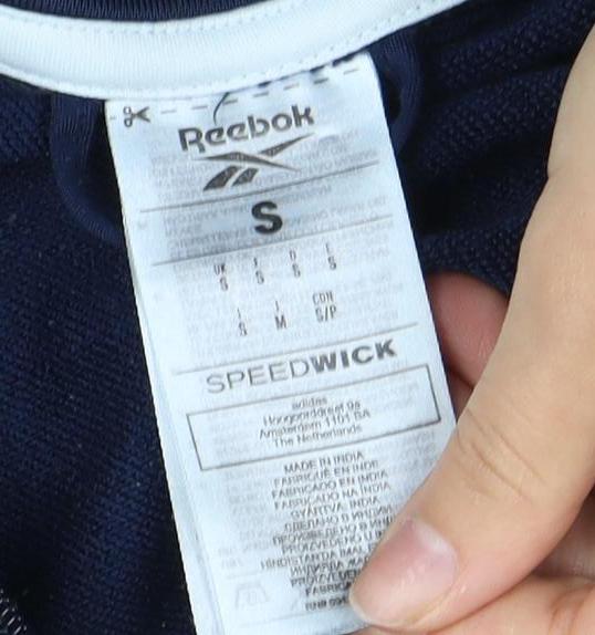 Reebok Men's Blue Full Zip Sweatshirt, Size S