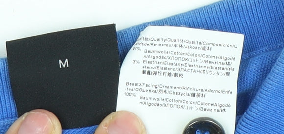 Boss Men's Blue Slim Fit Polo Shirt M