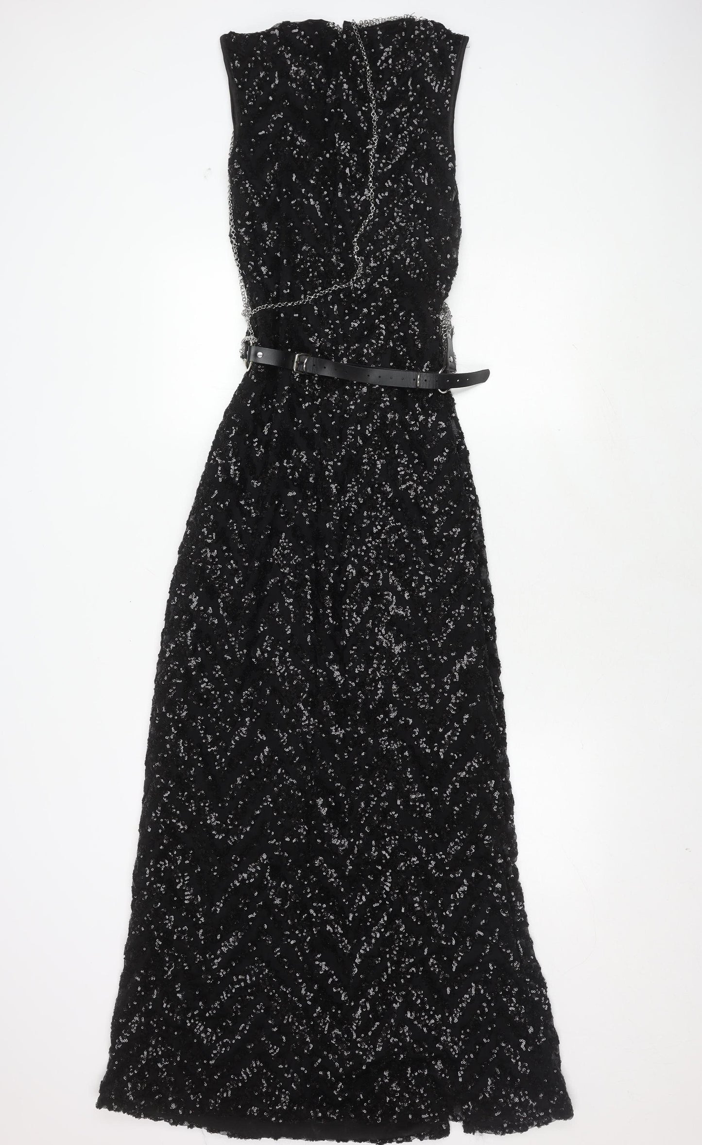 Quiz Women's Black Sequin Party Dress Size 12