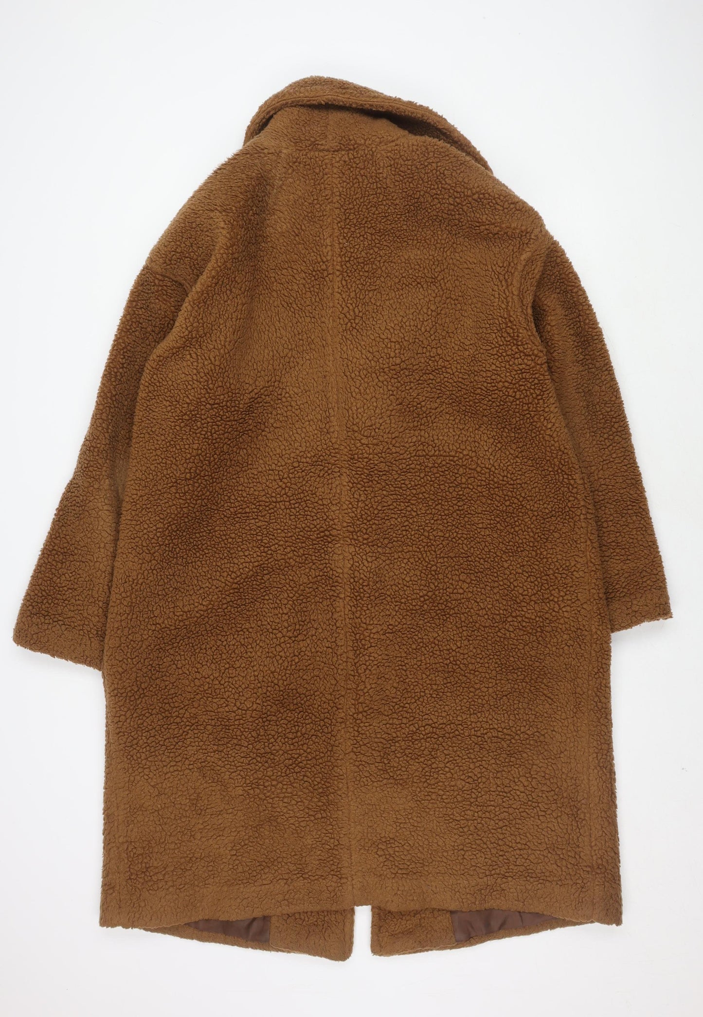 ASOS Women's Brown Fleece Coat Size 18