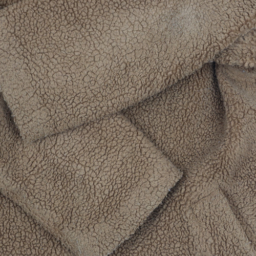 ASOS Women's Brown Fleece Coat Size 18