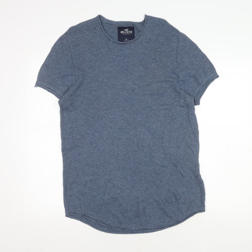 Hollister Men's Blue XL Crew Neck T-Shirt