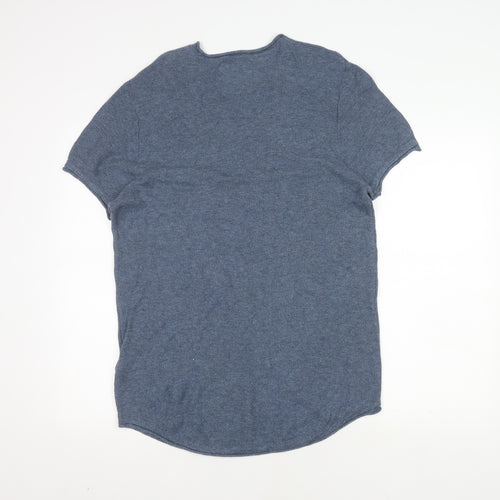 Hollister Men's Blue XL Crew Neck T-Shirt