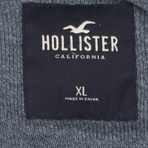 Hollister Men's Blue XL Crew Neck T-Shirt