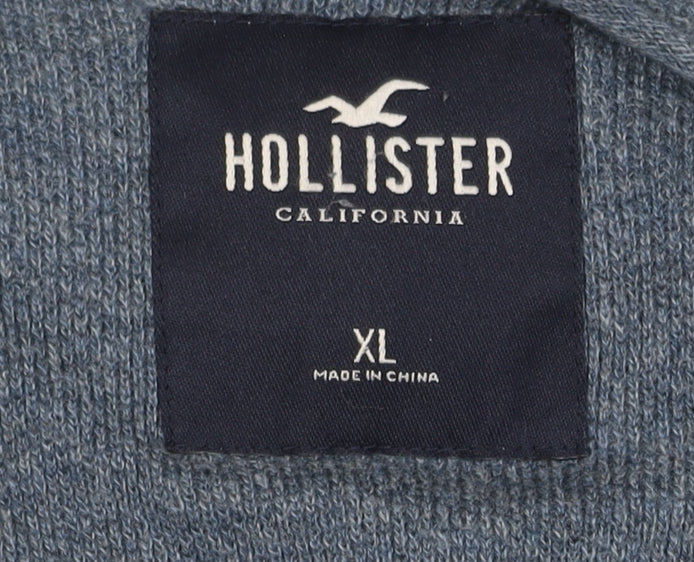 Hollister Men's Blue XL Crew Neck T-Shirt