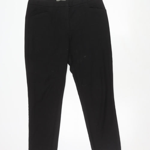 Oasis Black Women's Trousers Size 14