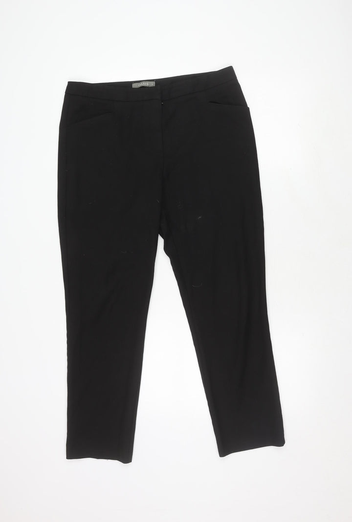 Oasis Black Women's Trousers Size 14