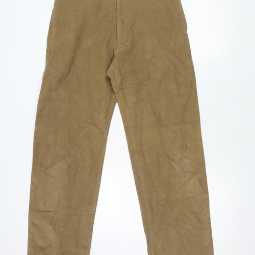 Lineadirection Men's Brown Trousers Size 32 Cotton