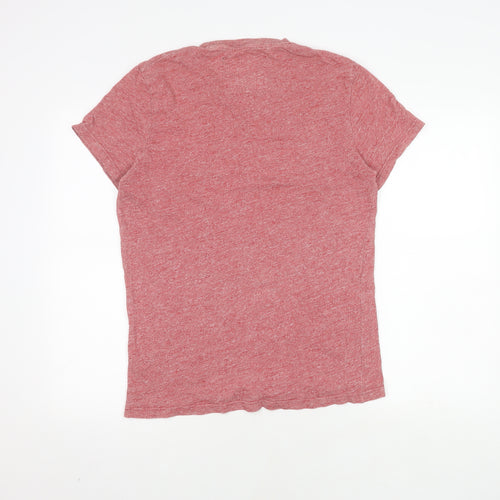 Jack Wills Men's Red Crew Neck T-Shirt, Size S