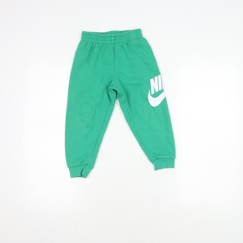 Nike Boys Green Jogger Trousers, 4-5 Years, Activewear