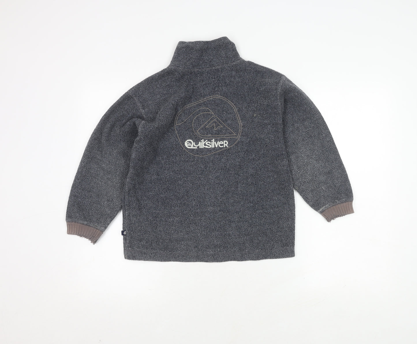 Quiksilver Boys Grey 1/2 Zip Sweatshirt, Size 8, Warm & Stylish