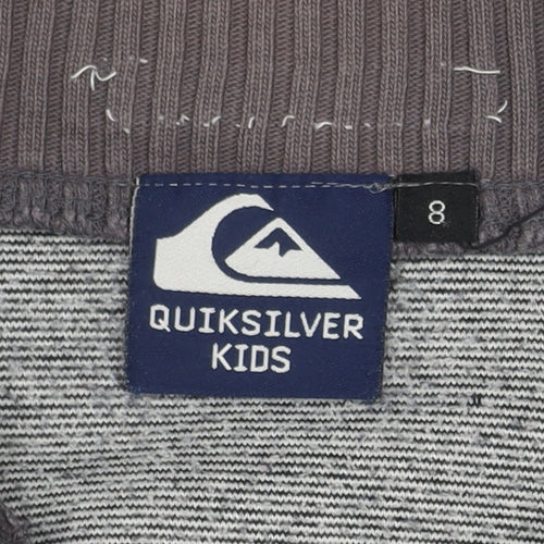 Quiksilver Boys Grey 1/2 Zip Sweatshirt, Size 8, Warm & Stylish