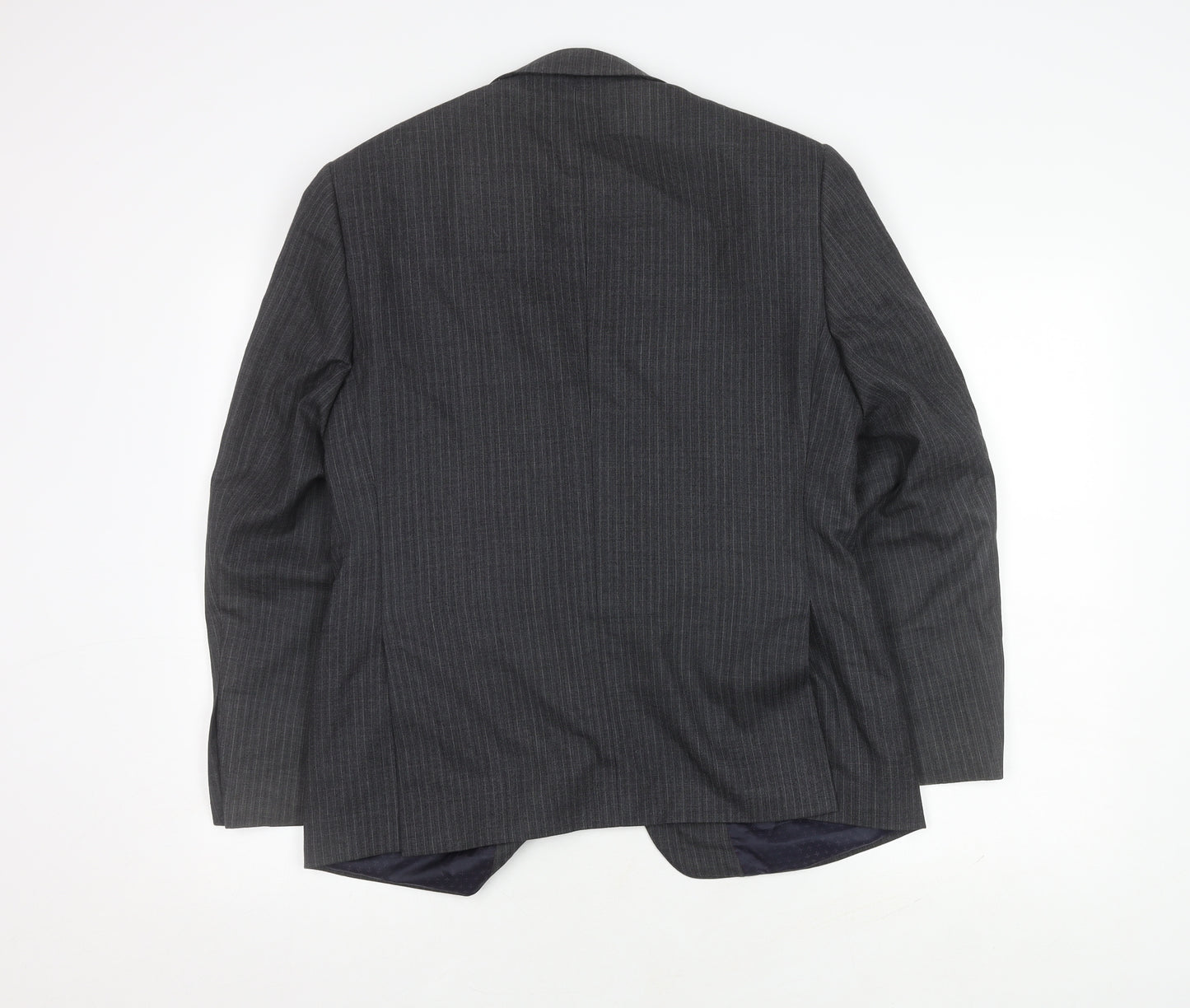 Marks and Spencer Men's Grey Striped Blazer 38S