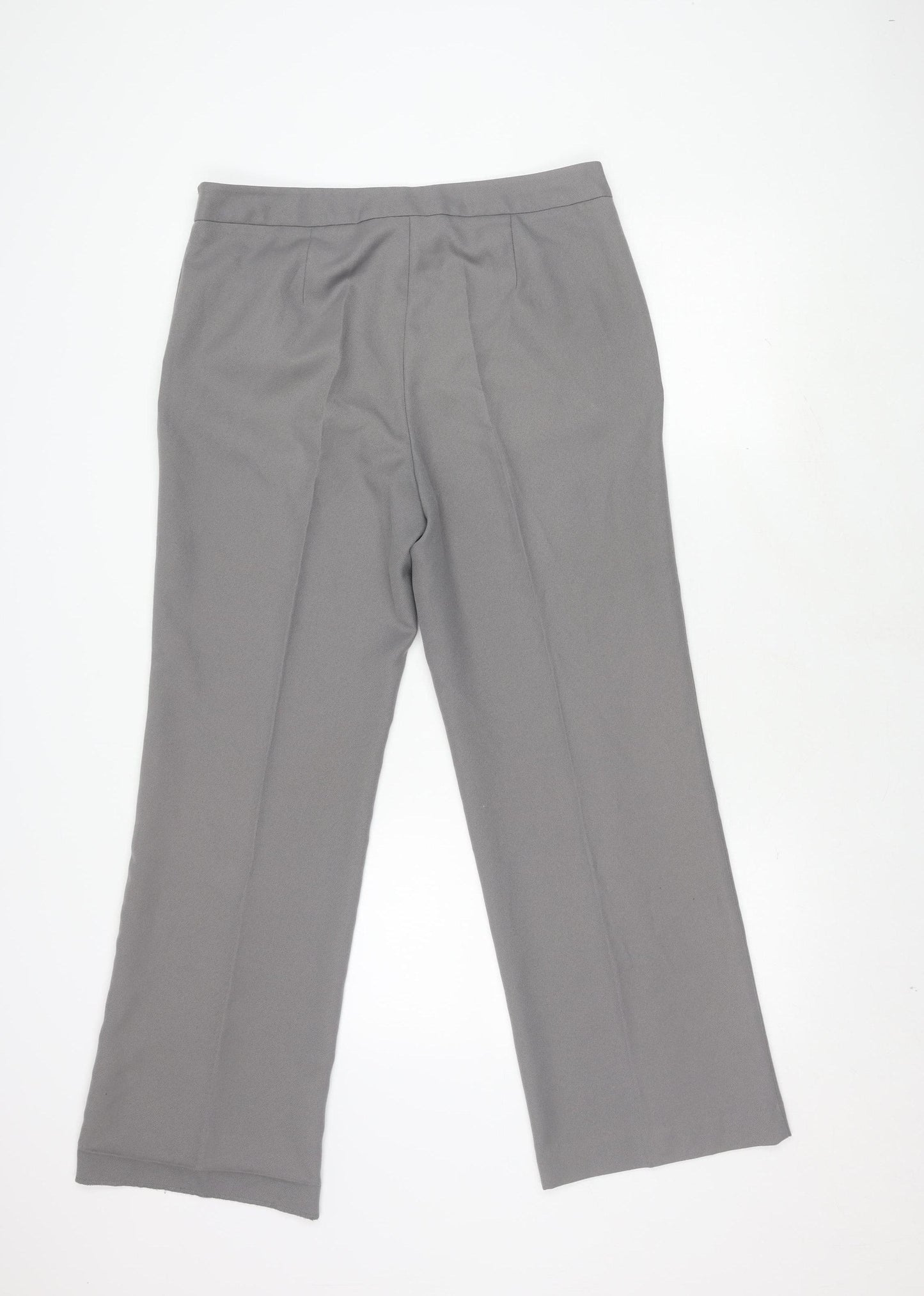Isle Grey Women's Straight Leg Trousers Size 14