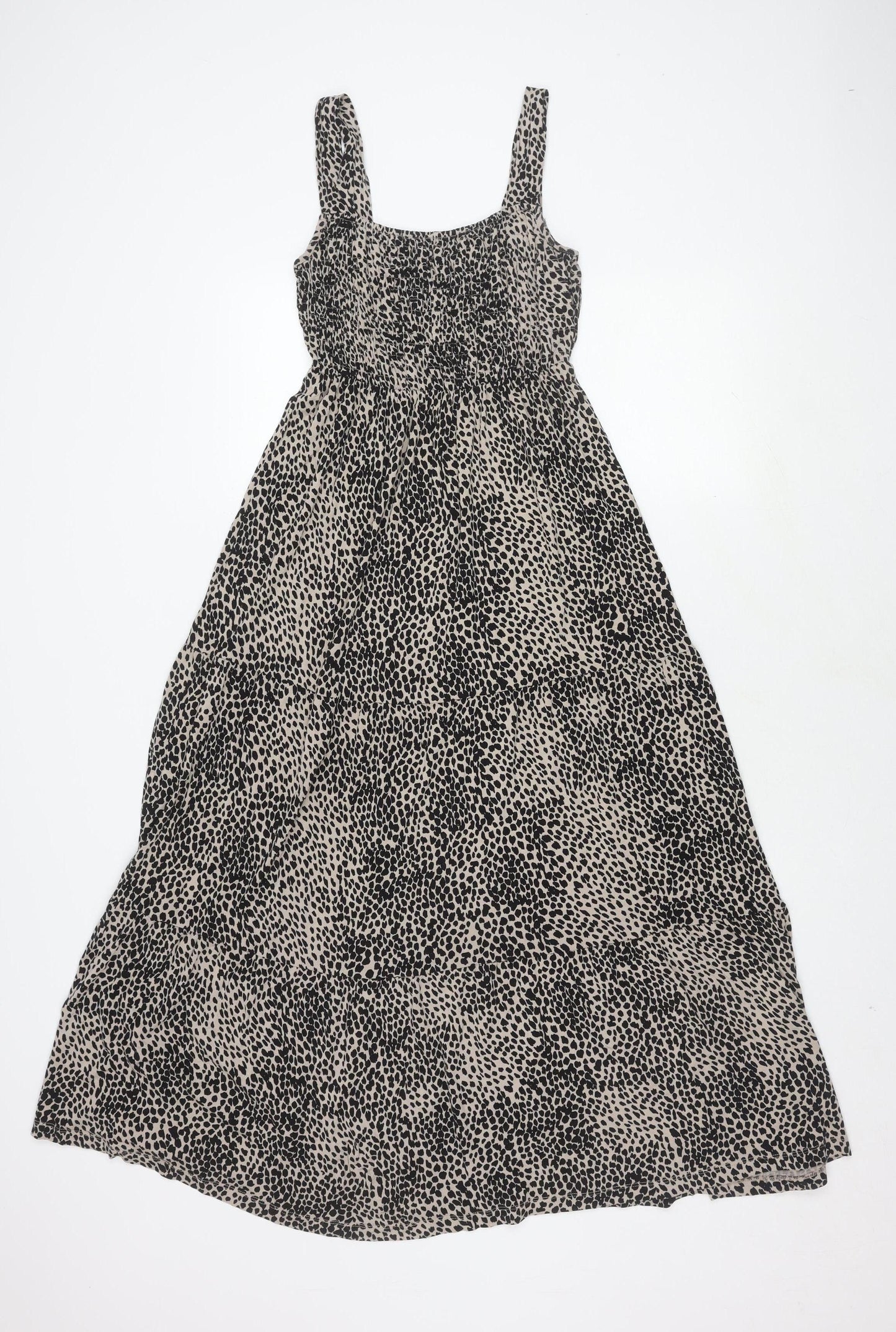Mint Velvet Women's Black S Animal Print Dress