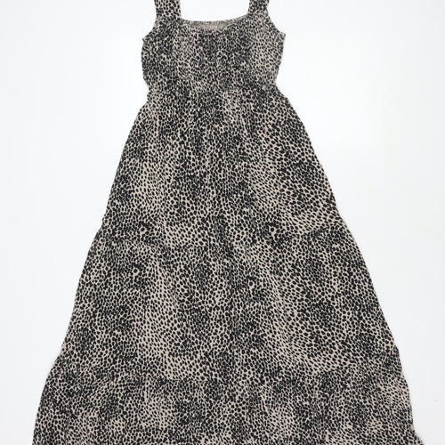Mint Velvet Women's Black S Animal Print Dress