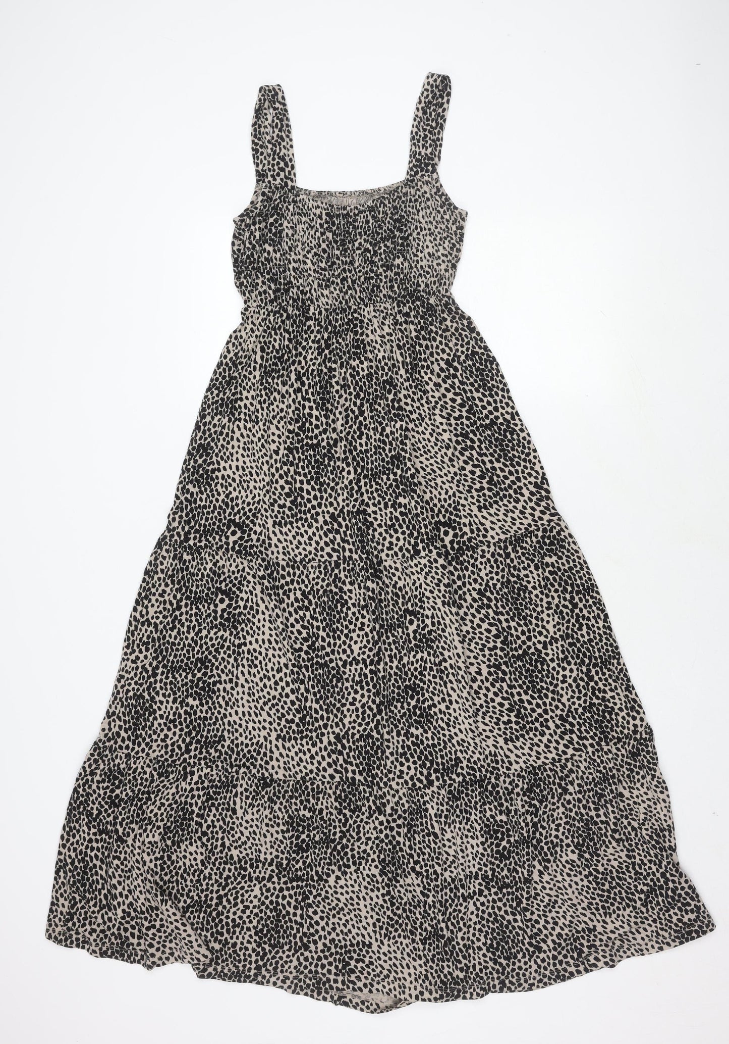 Mint Velvet Women's Black S Animal Print Dress