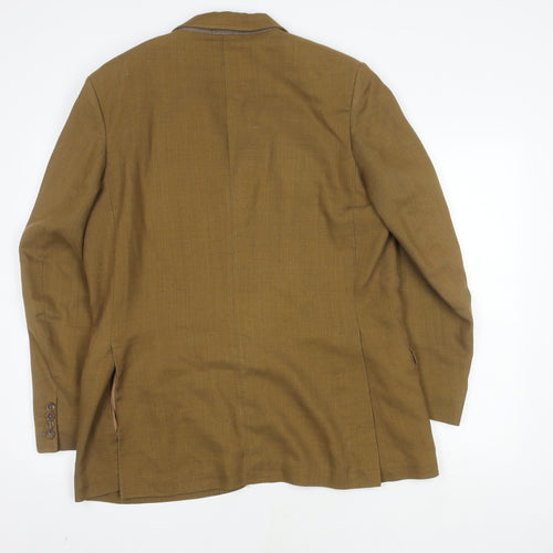 Jaeger Men's Brown Wool Blazer Jacket Size 42R
