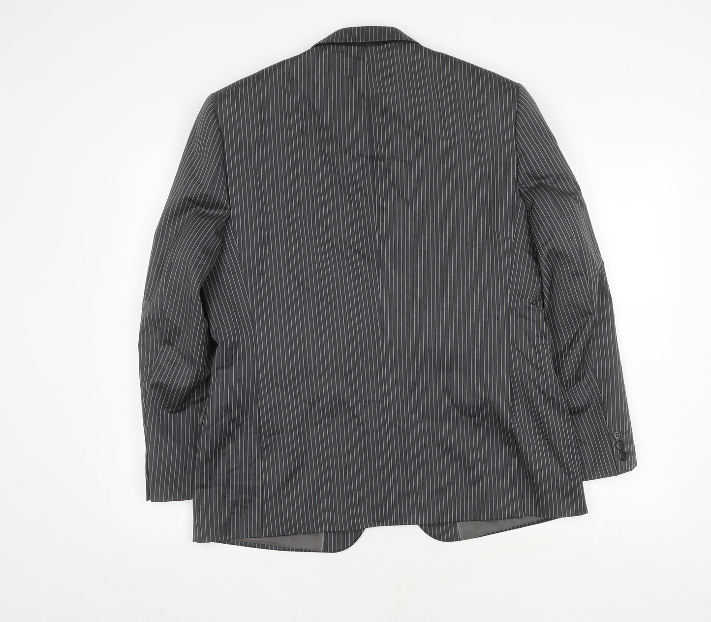 Fellini Tailored Men's Grey Striped Suit Jacket 40R