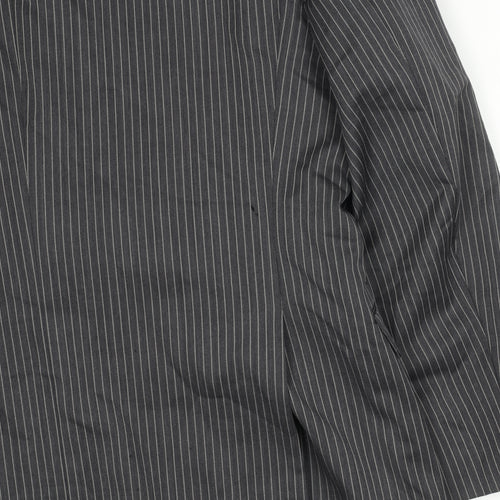 Fellini Tailored Men's Grey Striped Suit Jacket 40R