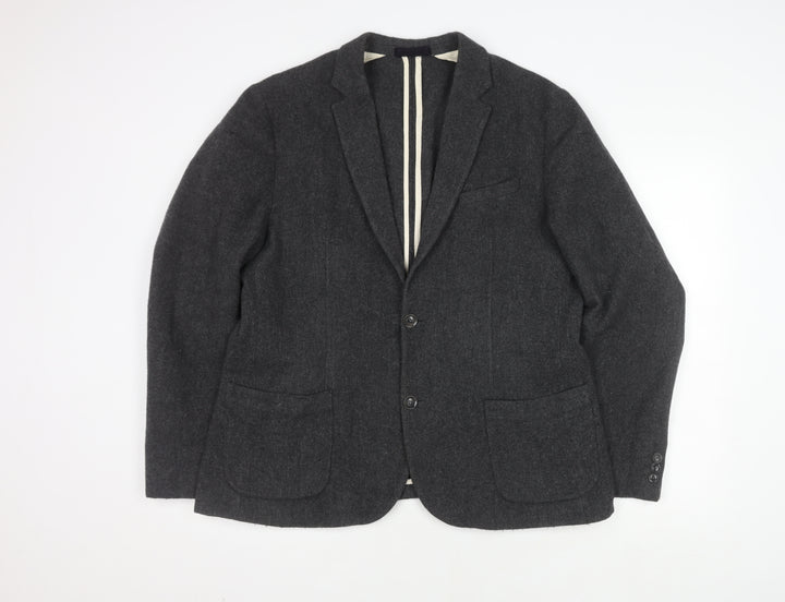 John Lewis & Co. Men's Grey Blazer XL - Classic Style