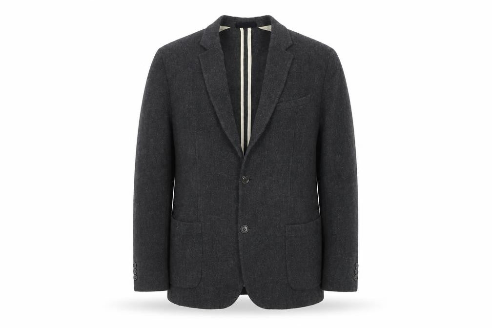 Front view of John Lewis & Co. Men's Grey Blazer XL - Classic Style