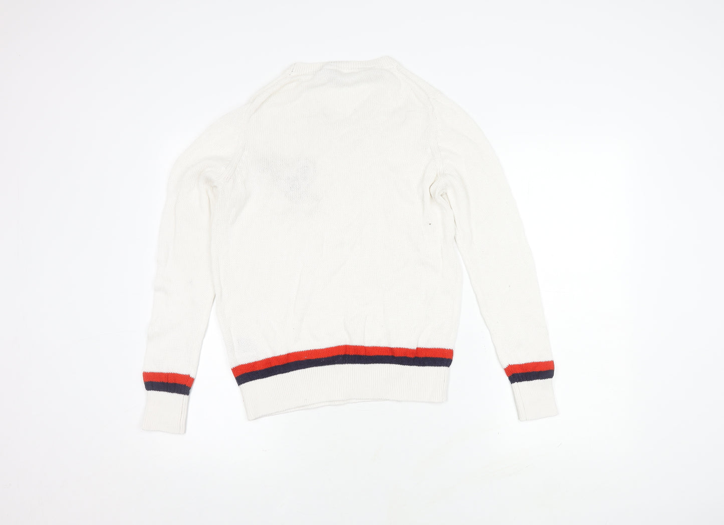 Tommy Hilfiger Women's White Pullover Jumper, Size L