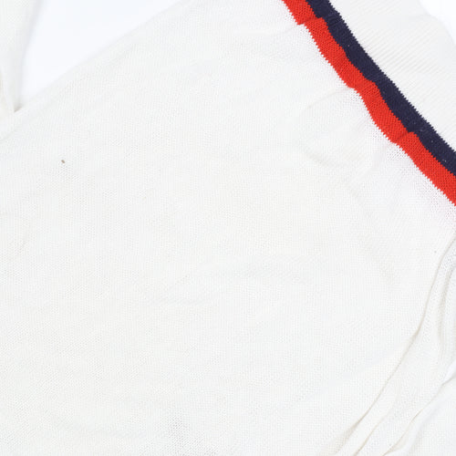 Tommy Hilfiger Women's White Pullover Jumper, Size L