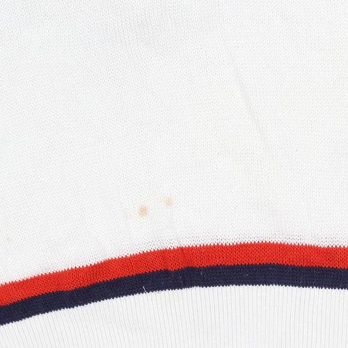 Tommy Hilfiger Women's White Pullover Jumper, Size L