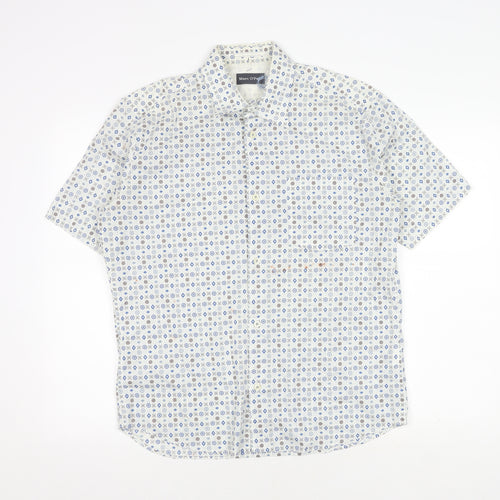 Marc O'Polo Men's M Geometric Short Sleeve Shirt
