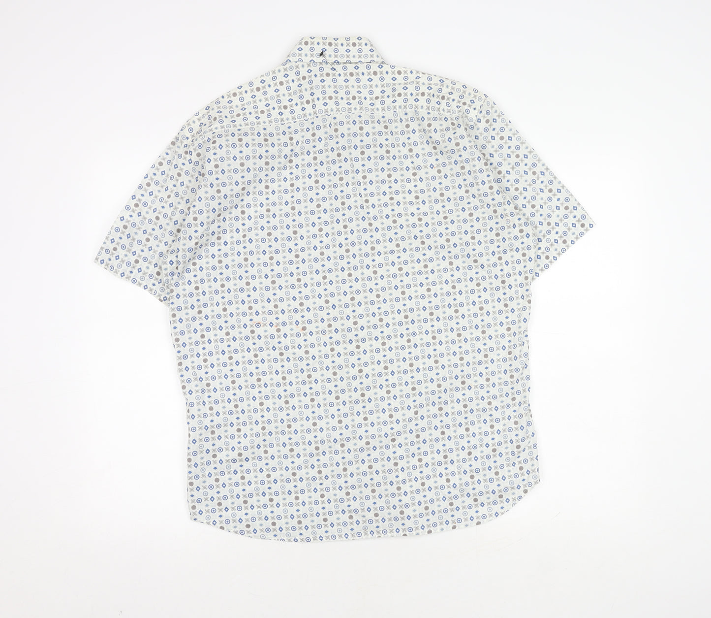 Marc O'Polo Men's M Geometric Short Sleeve Shirt