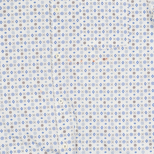 Marc O'Polo Men's M Geometric Short Sleeve Shirt