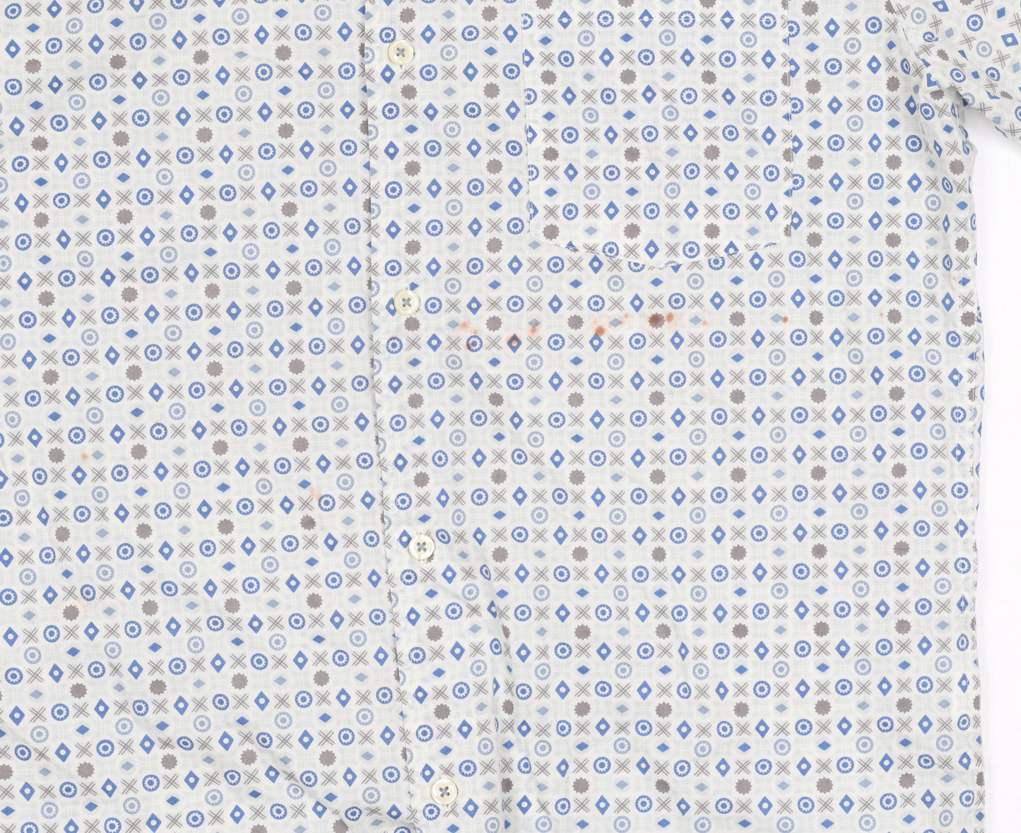 Marc O'Polo Men's M Geometric Short Sleeve Shirt