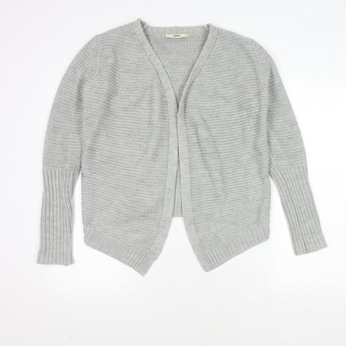 Oasis Women's Grey Cardigan S Long Sleeve V-Neck Knit