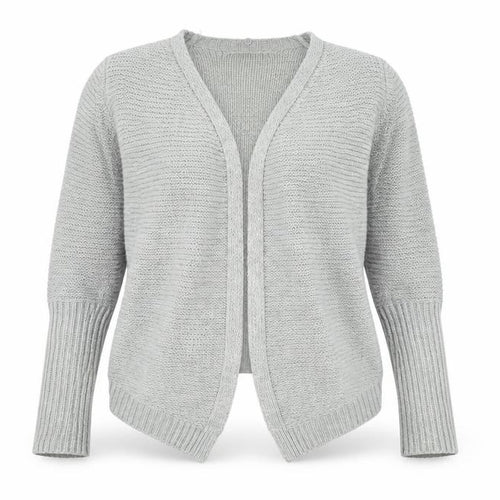 Oasis Women's Grey Cardigan S Long Sleeve V-Neck Knit