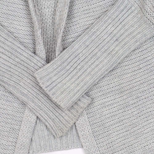 Oasis Women's Grey Cardigan S Long Sleeve V-Neck Knit