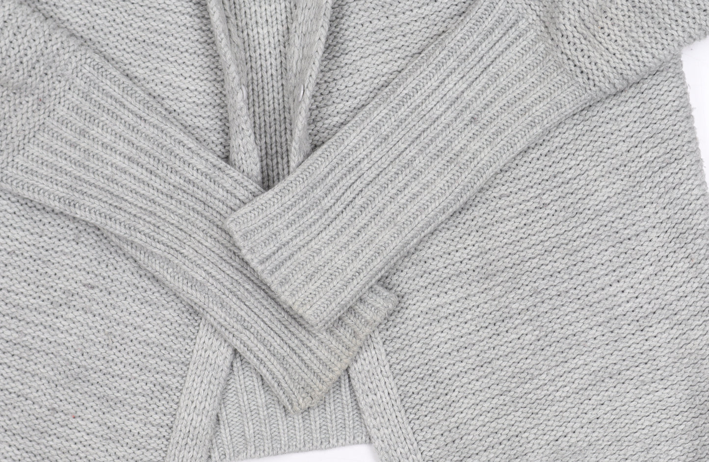 Oasis Women's Grey Cardigan S Long Sleeve V-Neck Knit