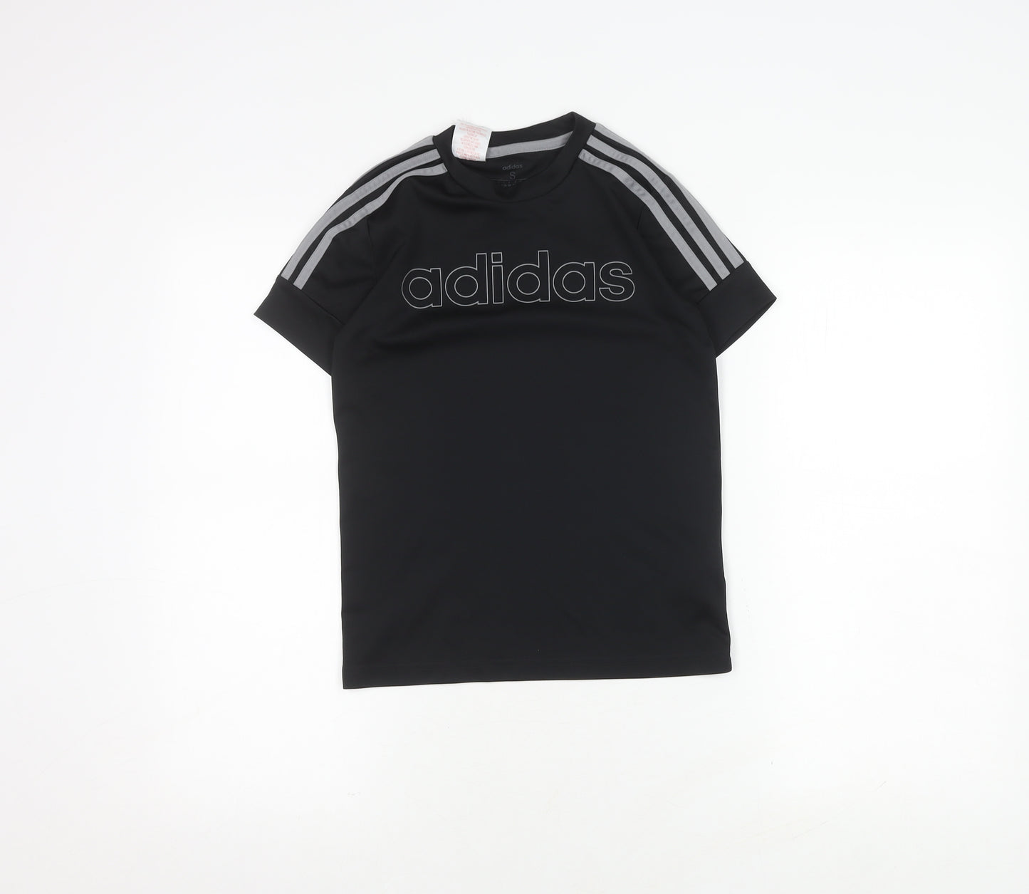 Adidas Boys Black T-Shirt 9-10 Years Gym Jersey Top