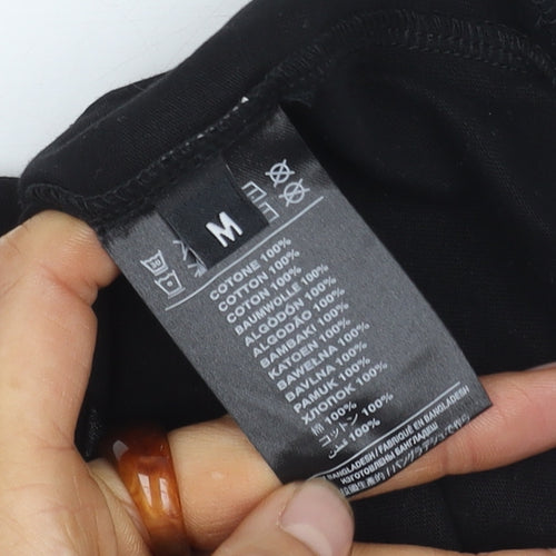 Richmond Sport Black Unisex Basic T-Shirt, M, Short Sleeve