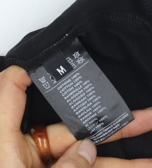 Richmond Sport Black Unisex Basic T-Shirt, M, Short Sleeve