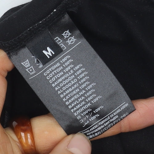 Richmond Sport Black Unisex Basic T-Shirt, M, Short Sleeve