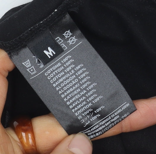 Richmond Sport Black Unisex Basic T-Shirt, M, Short Sleeve