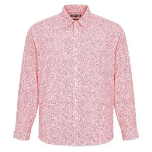 Michael Kors Men's Red Floral Slim Fit Shirt XL