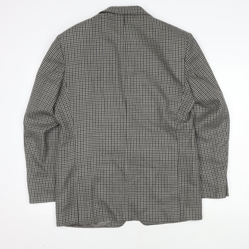 St Michael Men's Black/White Check Blazer, 40R, Formal