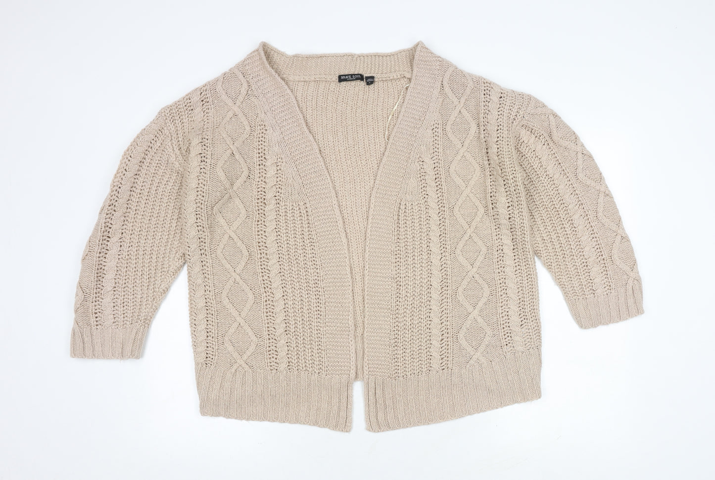 Brave Soul Women's Beige Cardigan, S