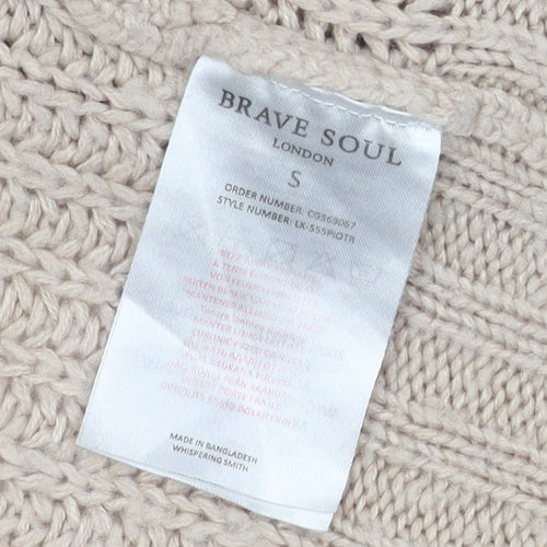 Brave Soul Women's Beige Cardigan, S