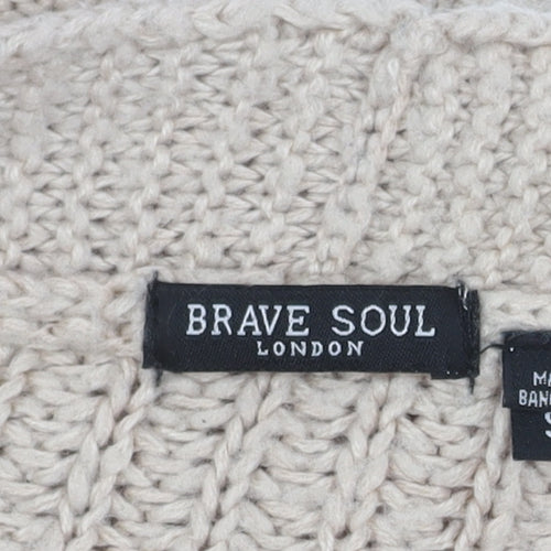 Brave Soul Women's Beige Cardigan, S