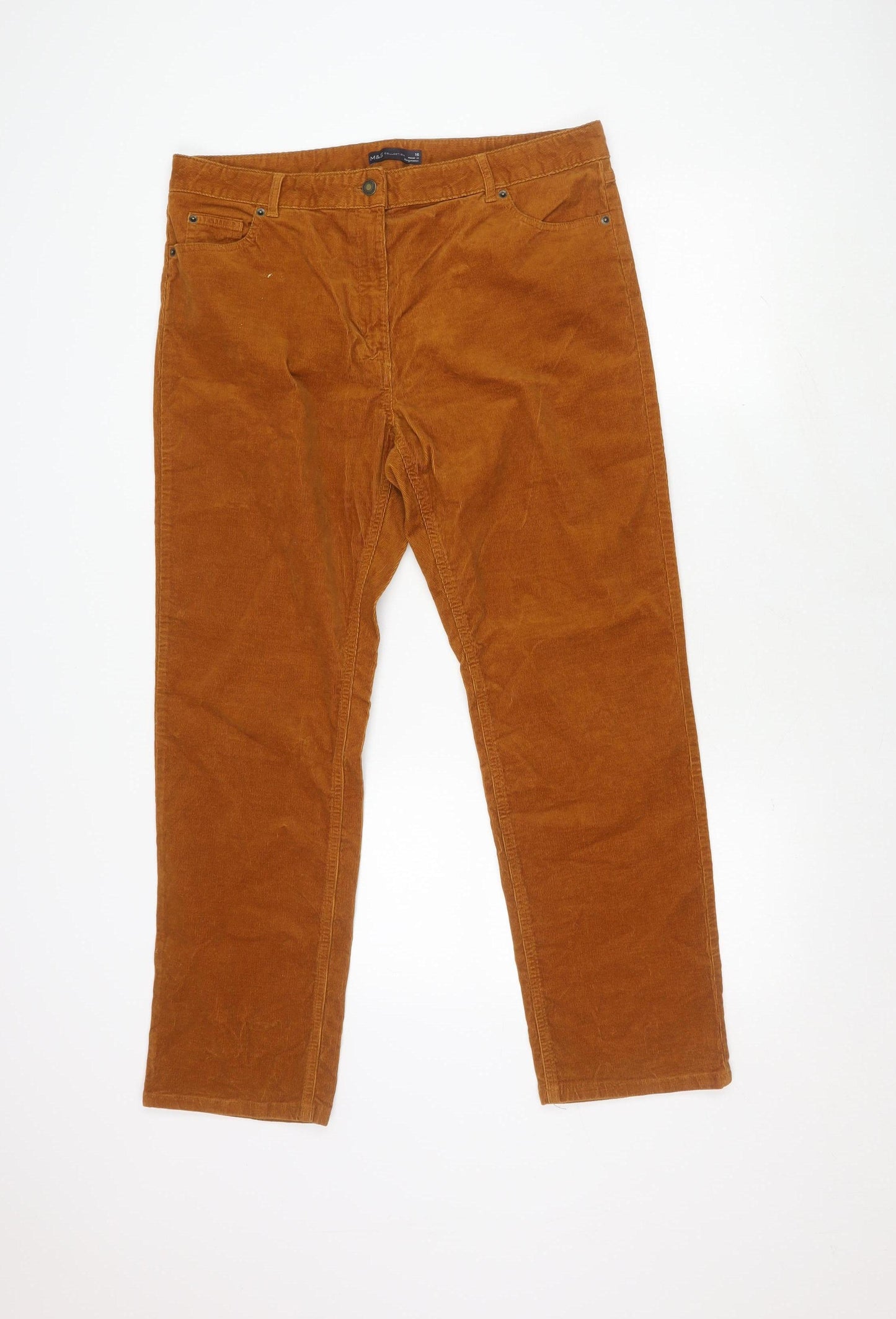 Marks and Spencer Men's Brown Corduroy Trousers